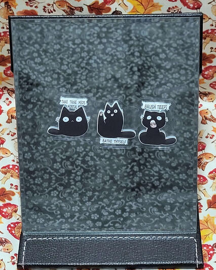 Helpful cats window cling